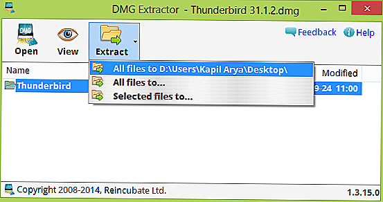 open a .dmg file